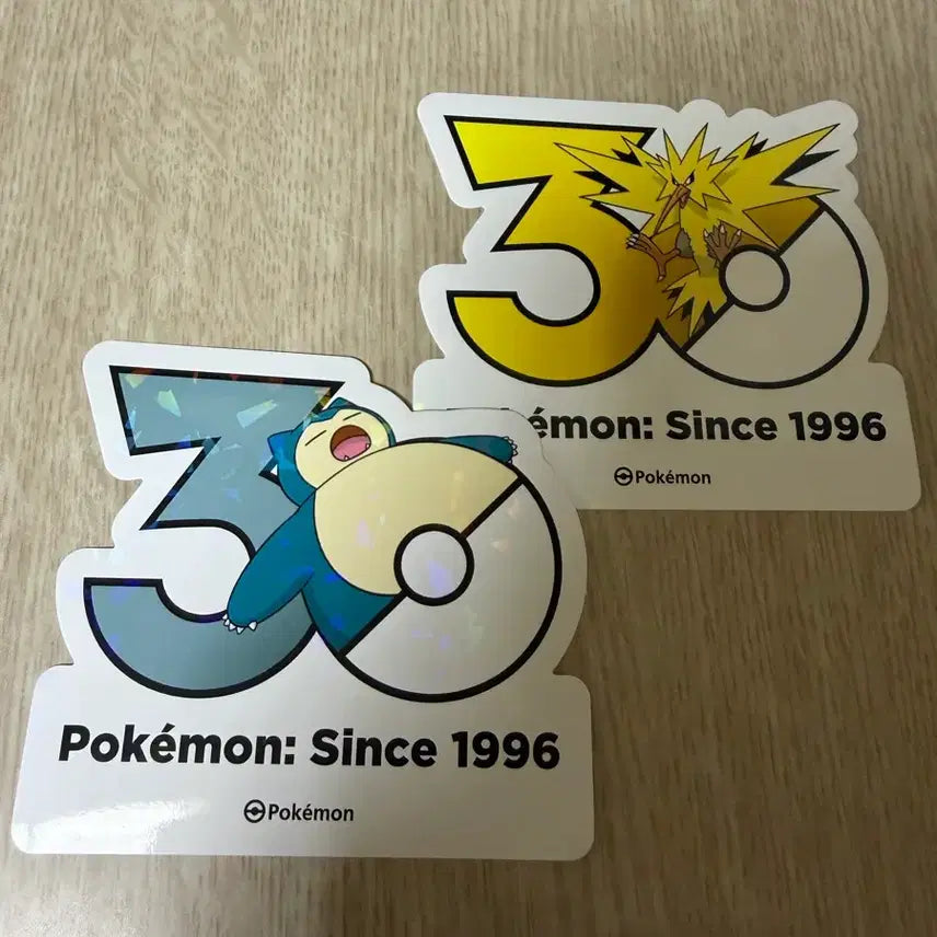 [BUNJANG] Pokemon 30th Anniversary Snorlax Sticker Set / 포켓몬 30주년 팝업 잠만보 스티커 판매합니다