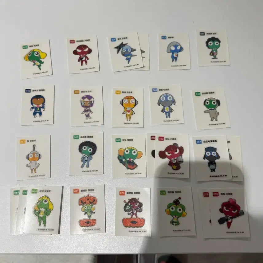 [BUNJANG] Keroro Stickers Bundle Set / 케로로 띠부씰 일괄 판매