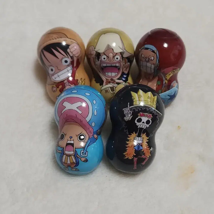[BUNJANG] One Piece Character Tumbler Doll Set (5 Types) / 원피스 캐릭터 오뚜기 인형 5종 세트