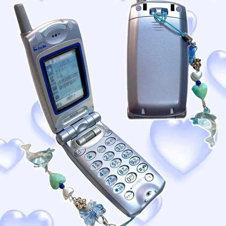 [BUNJANG] Docomo SO211i Silver Blue Lenticular Screen Classic Mockup Phone Folder Phone / 도코모 SO211i 실버블루 렌티큘러화면 고전 목업폰 폴더폰