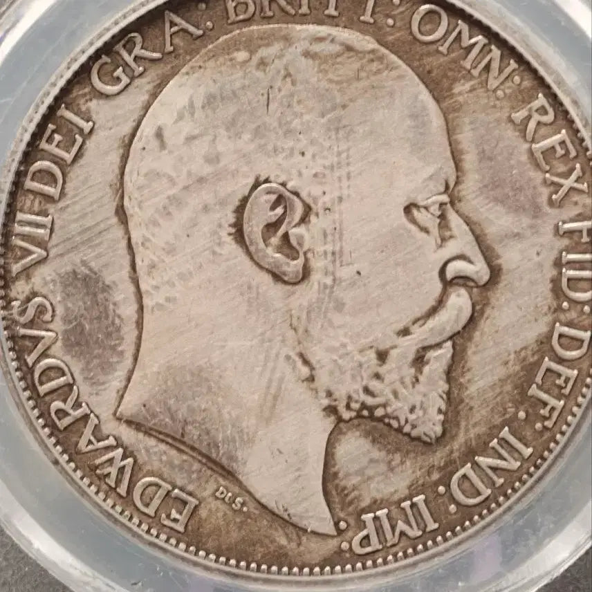 [BUNJANG] Edward VII St. George and the Dragon Commemorative Silver Coin / 에드워드 7세 성 조지 용퇴치 기념 그레이딩 주화 골동품 고미술품 수집품