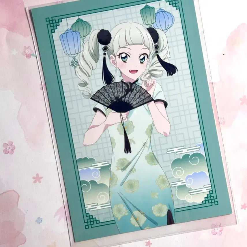 [BUNJANG] Aikatsu Yurika Kirishima Cheongsam Postcard (Sealed) / [미개봉] 아이카츠 유리카 유리 대의상전 치파오 엽서 아이엠스타
