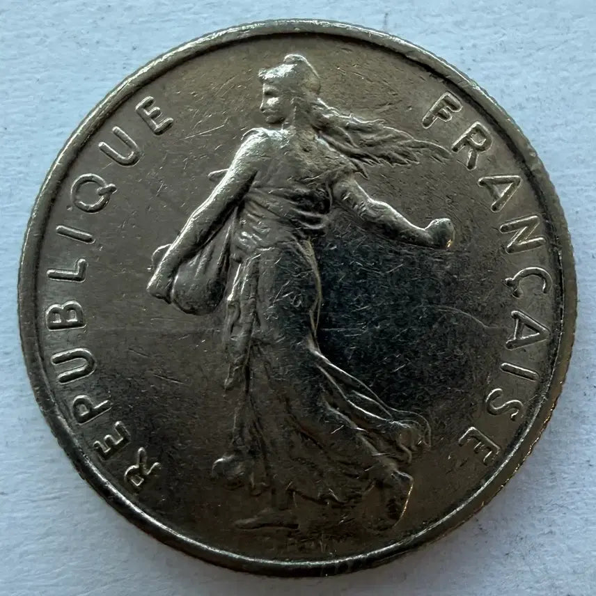 [BUNJANG] 1069 French Half Franc Coin / 1069년 프랑스 하프프랑 동전 S2969