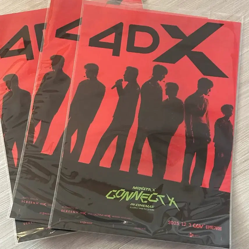 [BUNJANG] MONSTA X Connect 4DX Poster / 몬스타엑스 커넥트 4DX 포스터