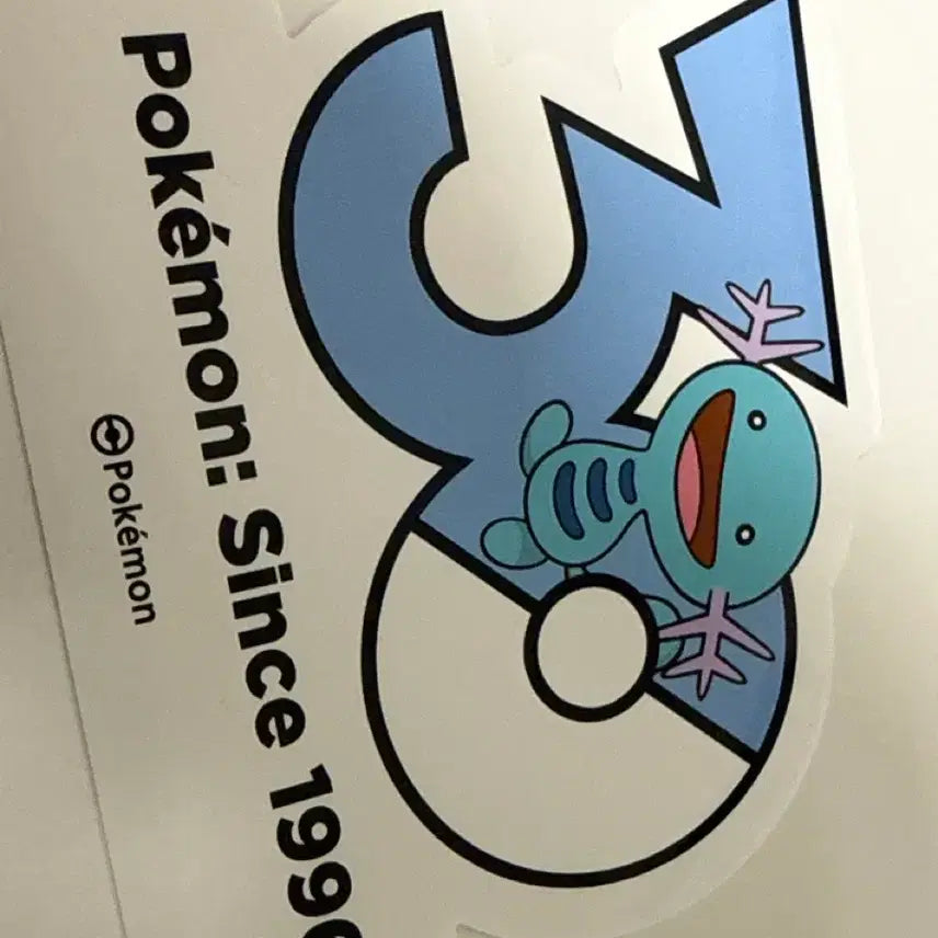 [BUNJANG] Pokemon 30th Anniversary Wooper Sticker / 포켓몬 30주년 기념 스티커 우파