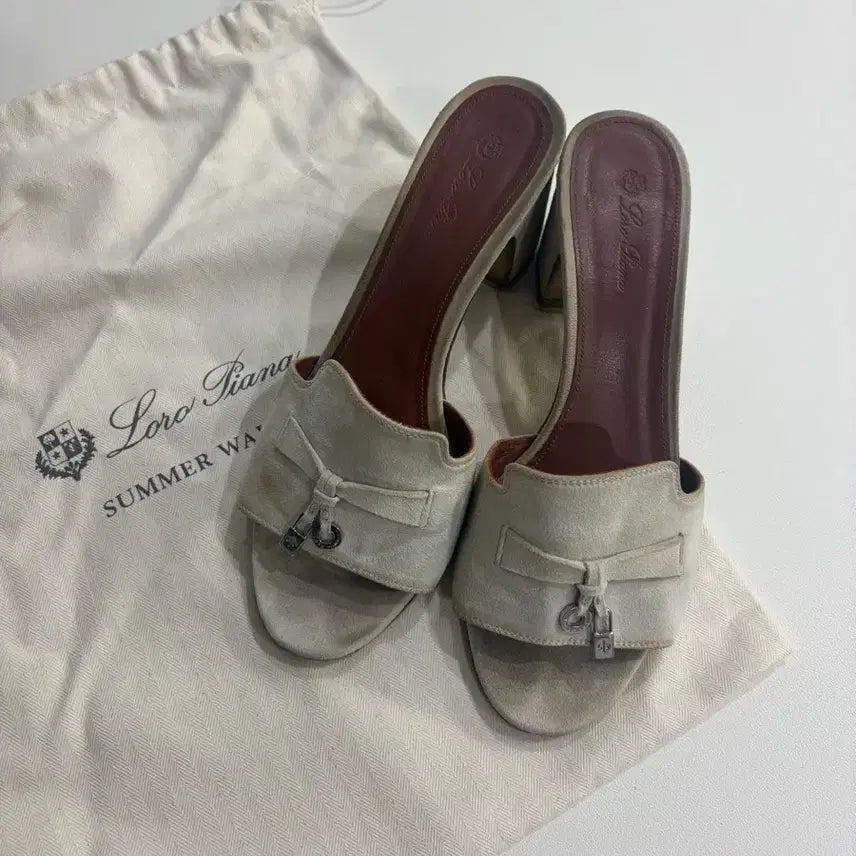 [BUNJANG] Loro Piana Suede Sandals Slippers / 로로피아나 스웨이드 샌들 슬리퍼