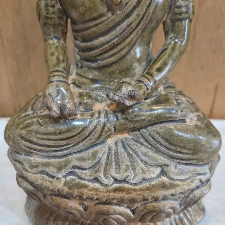 [BUNJANG] Unspecified Period Celadon Porcelain Buddha Statue / 연대미상 청자 도자기 불상