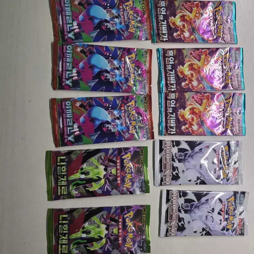 [BUNJANG] Pokémon Cards Obsidian Flames / Raging Surf / Incandescent Arcana Booster Packs / 포켓몬 카드 흑연의지배자/니힐제로/이페르노X 팩