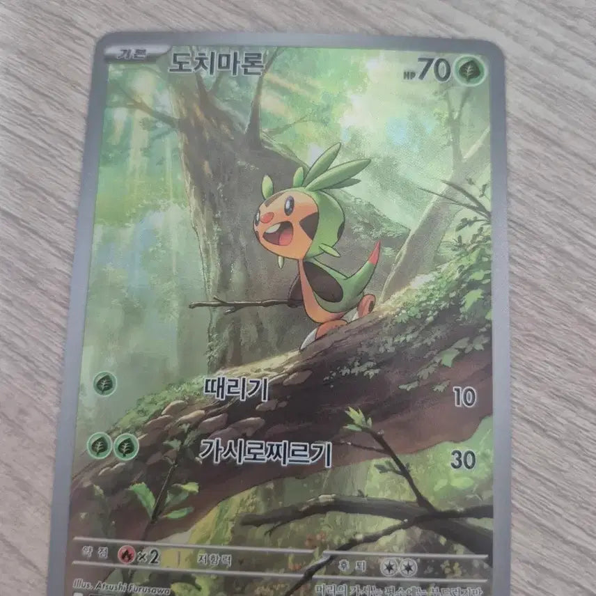 [BUNJANG] Pokemon Card Chespin AR / 포켓몬카드 도치마론 AR