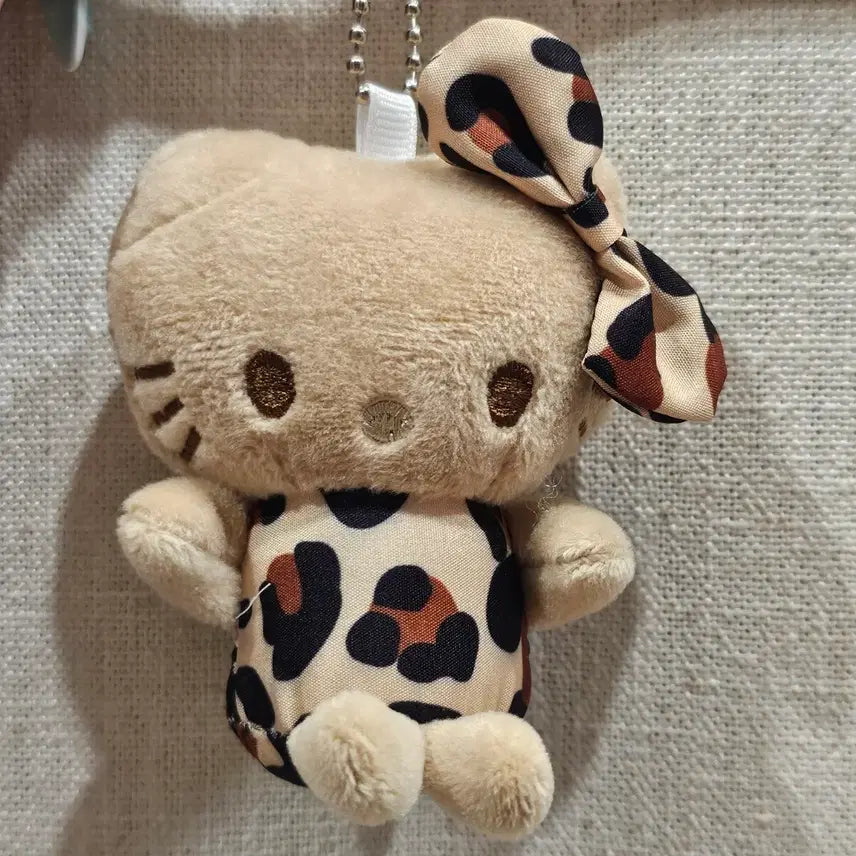 [BUNJANG] Tanning Kitty Leopard Print Kitty Keychain / 새상품)태닝키티 호피키티 키링