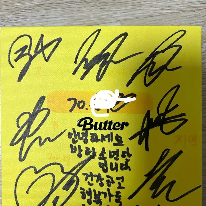 [BUNJANG] BTS Bangtan Boys Butter Album Signed / 방탄소년단 BTS Butter 앨범 친필 싸인