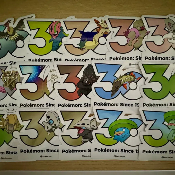 [BUNJANG] Pokemon 30th Anniversary Logo Sticker / 포켓몬 성수 팝업 30주년 로고스티커 교환
