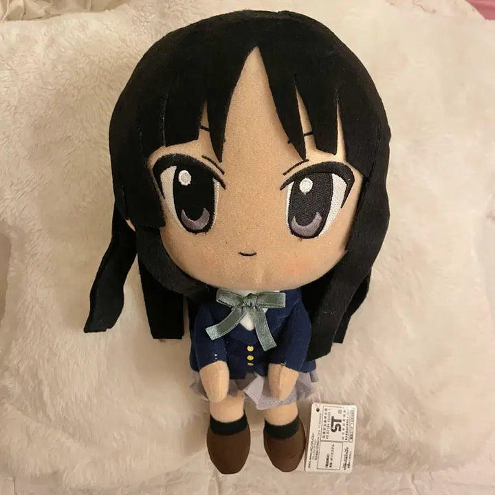 [BUNJANG] K-ON! Mio Akiyama Plush Doll (Medium Size) / 택있음) 고전 케이온 kon 미오 인형 누이 중형사이즈 미소녀