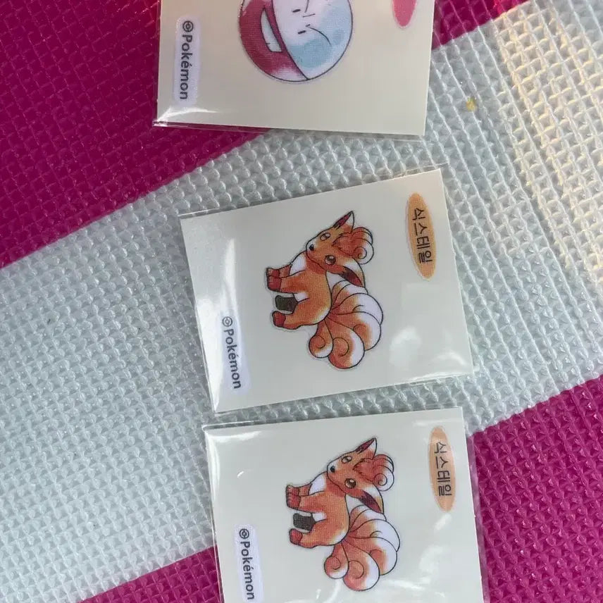 [BUNJANG] Pokemon Squirtle/Voltorb Sticker Set / 포켓몬스터 식스테일/붐볼 띠부씰 판매 및 교환