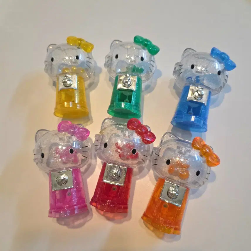 [BUNJANG] Bandai Hello Kitty Glitter Fortune Figure Set / 택포)헬로키티 반다이 글리터 운세 뽑기 피규어 세트 고전키티