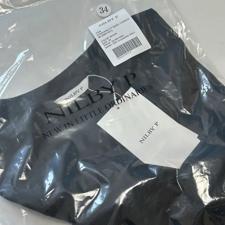 [BUNJANG] NILBY P Basic Fit Black T-Shirt / 닐바이피 기본핏 블랙 반팔 티셔츠