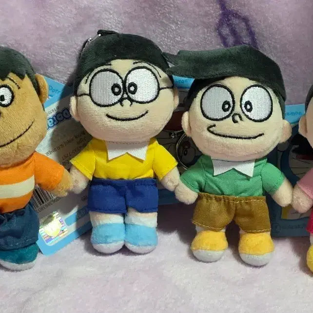 [BUNJANG] Doraemon Plush Keychain Set / 도라에몽 인형 키링 4종 일괄