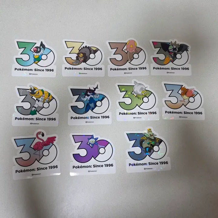 [BUNJANG] Pokemon 30th Anniversary Logo Sticker / 포켓몬 30주년 로고 스티커