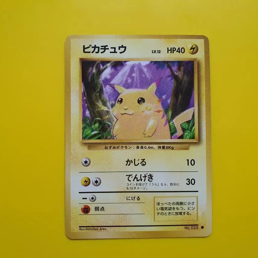 [BUNJANG] Pokemon Card Pikachu 1996 1st Edition Japanese Near Mint / 포켓몬카드 1996 큰 피카츄 초판 일판 일본판 5 극미품