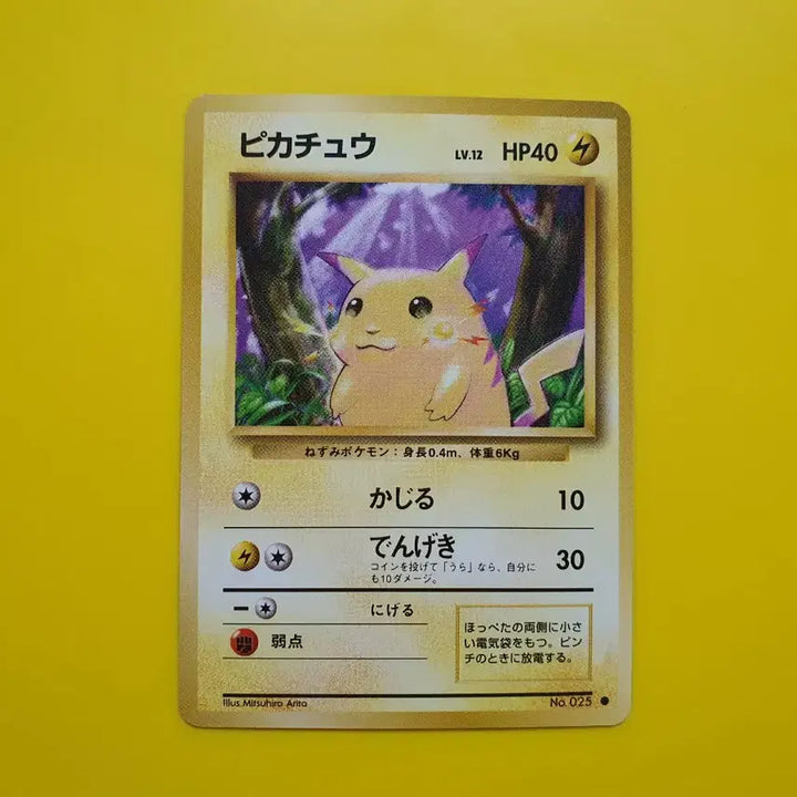 [BUNJANG] Pokemon Card 1996 Pikachu First Edition Japanese / 오늘만10%할인포켓몬카드 1996 큰 피카츄 초판 일판 일본판 6 극미품