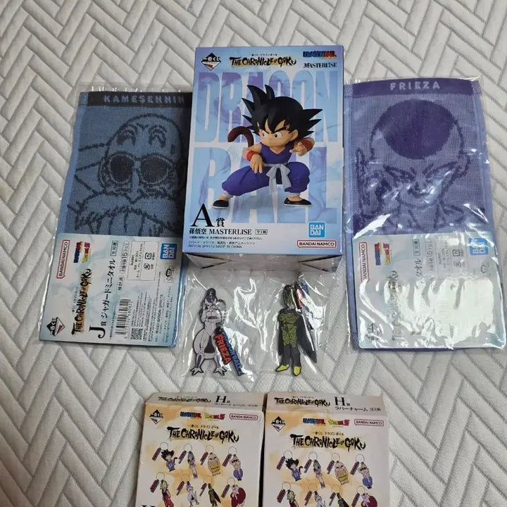 [BUNJANG] Dragon Ball Ichiban Kuji Chronicle Goku Figure Goods Set / [새상품] 드래곤볼 쿠지 제일복권 크로니클 오공 A상 피규어 굿즈 세트