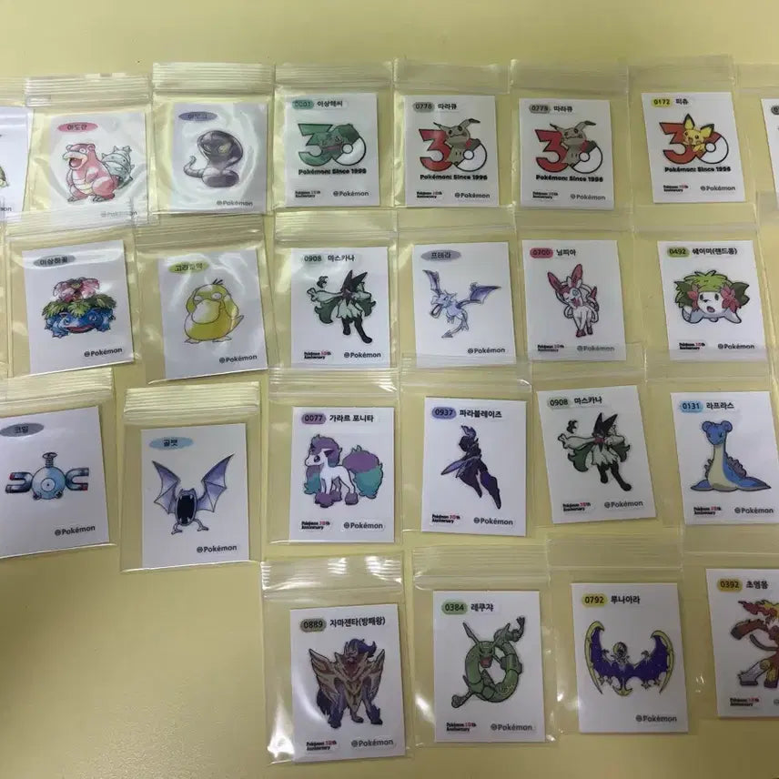 [BUNJANG] Pokemon Stickers Bundle Set / 포켓몬띠부씰 일괄판매