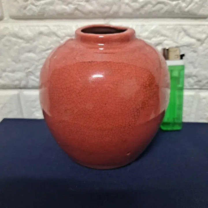 [BUNJANG] Dae Myung Hong Moo E Sang Celadon Vase / 대명홍무어상 관지 진한연지홍 작은호