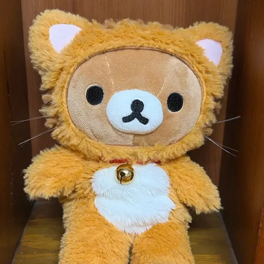 [BUNJANG] Rilakkuma Cat Bell Plush / 리락쿠마 고양이 방울 인형