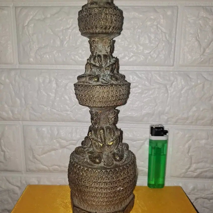 [BUNJANG] Chinese Ming-Qing Dynasty Style Multi-Layer Thousand Buddha Pagoda Statue / 천불탑/희귀 명청대양식 다면다층만불탑불상