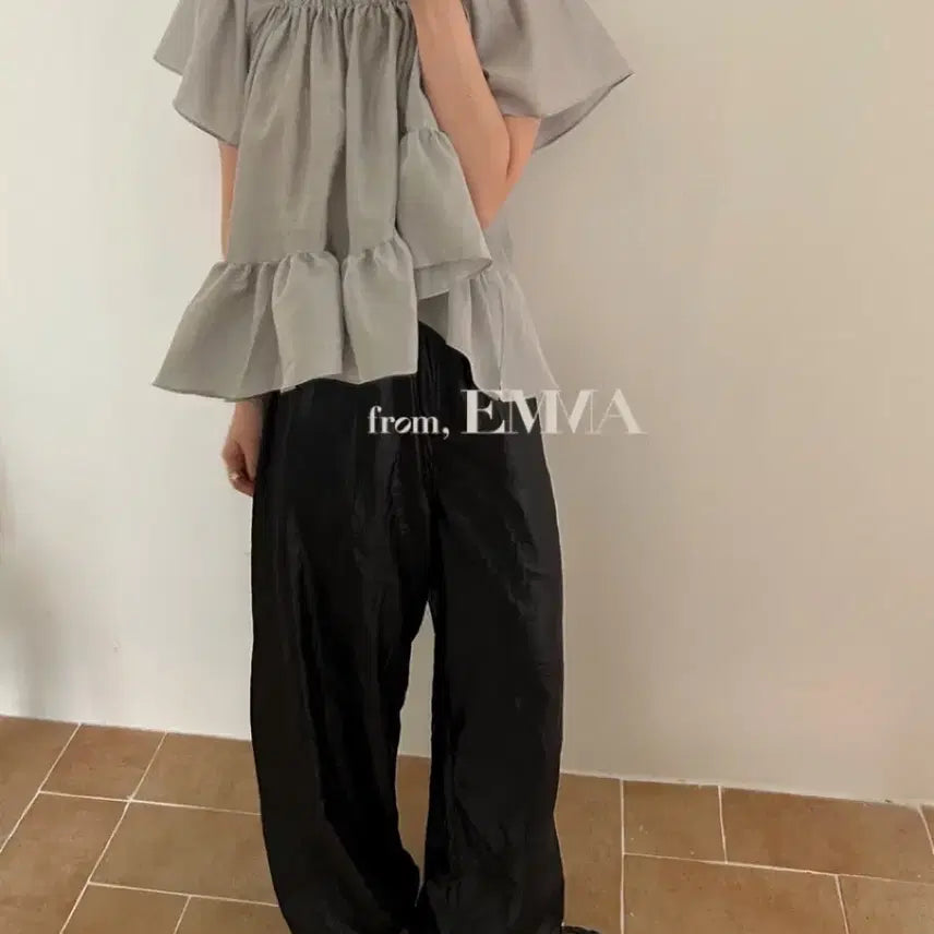 [BUNJANG] Basket Glossy Jogger Pants Black / 바스켓 글로시 조거팬츠 블랙