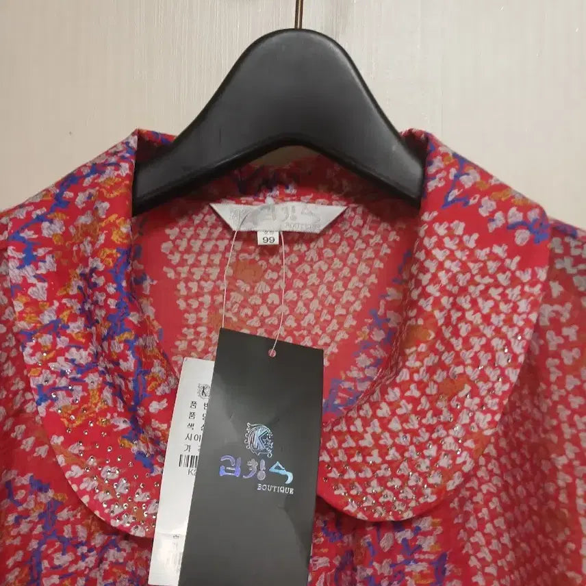 [BUNJANG] Kim Chang Sook Pattern Blouse Size 99 / 김창숙 패턴 블라우스 99 새상품