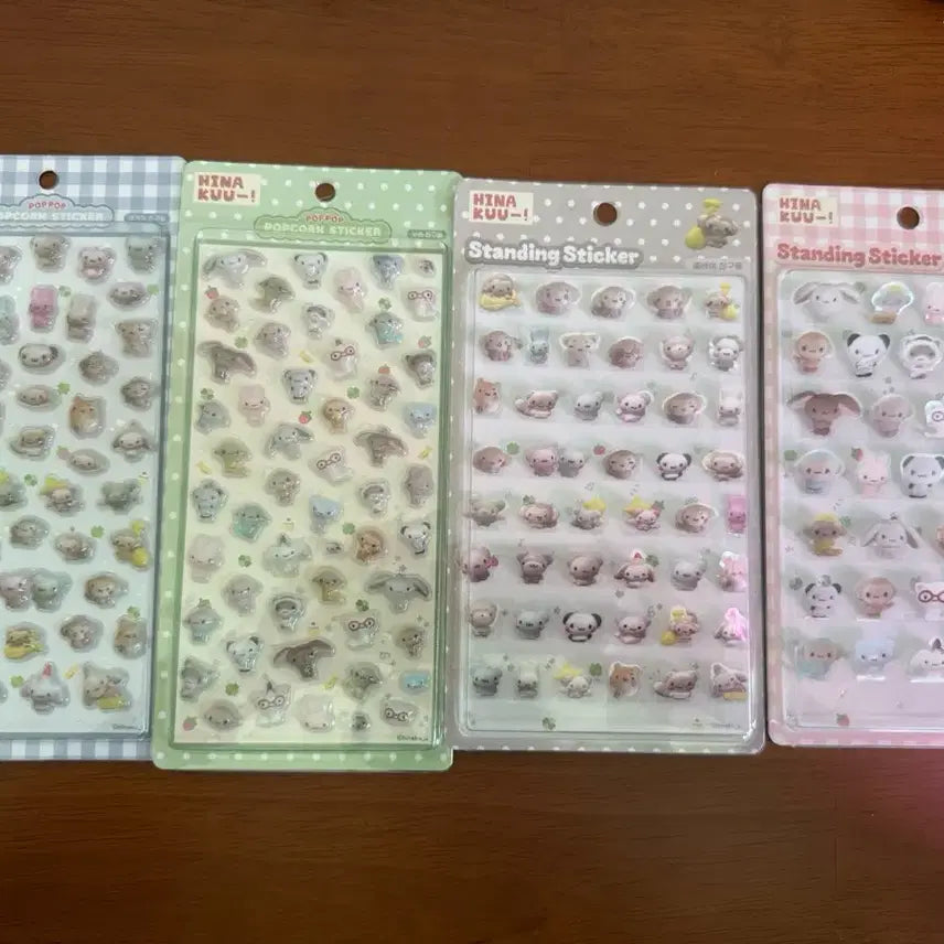 [BUNJANG] Hinakuu Sticker 4 Types Bundle Set / 히나쿠우 스티커 4종 일괄