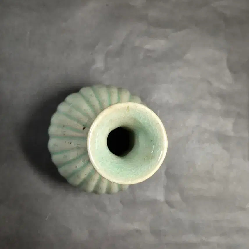 [BUNJANG] Master Craftsman Ji Soon-tak Goryeo Celadon Vase with Bamboo Motif / 무형문화재 인간문화재 지순탁 죽문 청자 병 고려청자 도자기 꽃병 화병
