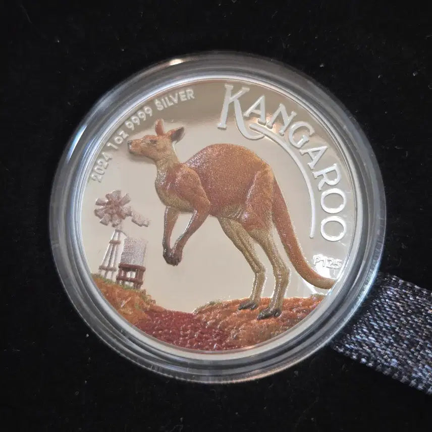 [BUNJANG] 2024 Australia Kangaroo High Relief Colorized Proof Silver Coin / 2024 호주 캥거루 하이릴리프 색채 은화 프루프 실버코인