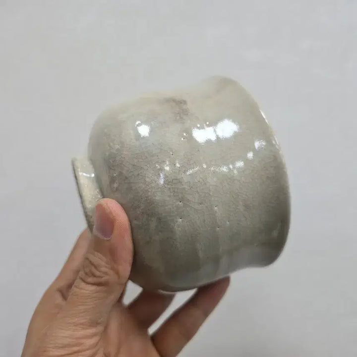 [BUNJANG] Antique White Porcelain Tea Bowl / 골동품 연질 맛이좋은 백자 통다완