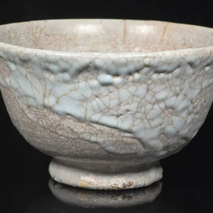 [BUNJANG] Doam Ji Sun-tak Celadon Porcelain Tea Bowl (Dawan) / [인간문화재] 도암 지순탁 고백자유 찻사발 다완