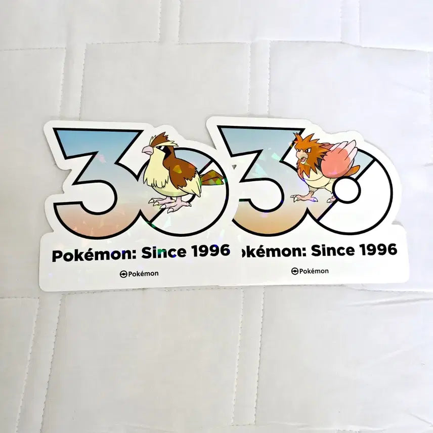 [BUNJANG] Pokemon 30th Anniversary Gugu Ggibeam Sticker Set / 포켓몬 30주년 기념 스티커 구구 깨비참 포켓몬스터