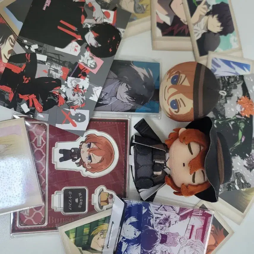 [BUNJANG] Bungo Stray Dogs Dazai Chuuya Merchandise Bundle / [원가이하양도] 문스독 다자이 츄야 등 일괄 굿즈처분