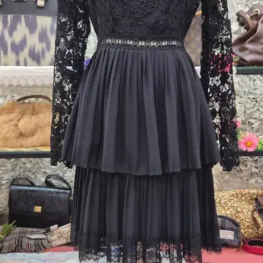 [BUNJANG] Zara Lace &amp; Chiffon Mini Dress / 자라 레이스+쉬폰 미니원피스(지뢰계)(66)