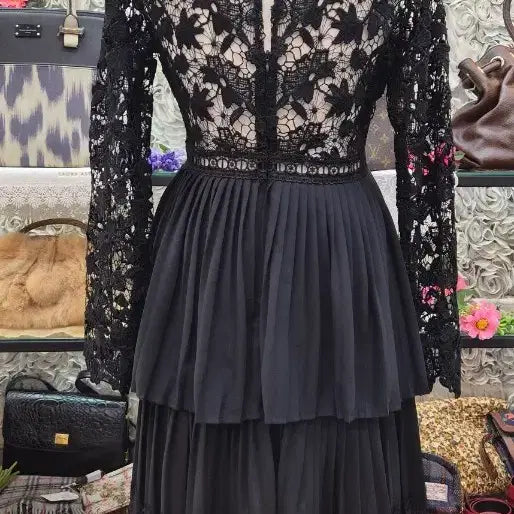 [BUNJANG] Zara Lace &amp; Chiffon Mini Dress / 자라 레이스+쉬폰 미니원피스(지뢰계)(66)