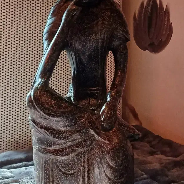[BUNJANG] Brass Seated Buddha Statue - Unused / 황동 반가사이유상
