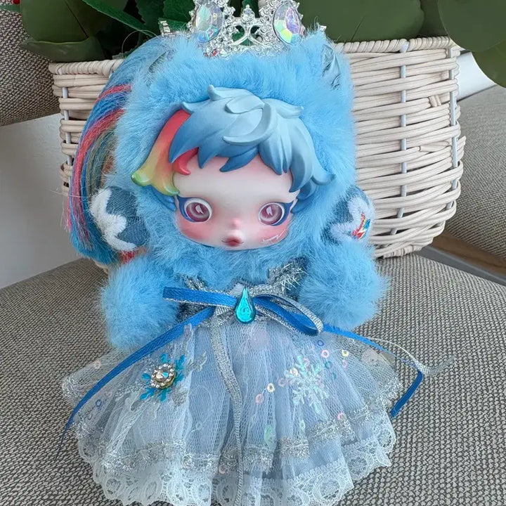 [BUNJANG] Skullpanda 13cm Doll - Snow Princess Dress Set / 스컬판다 13센치인형 설공주원피스세트