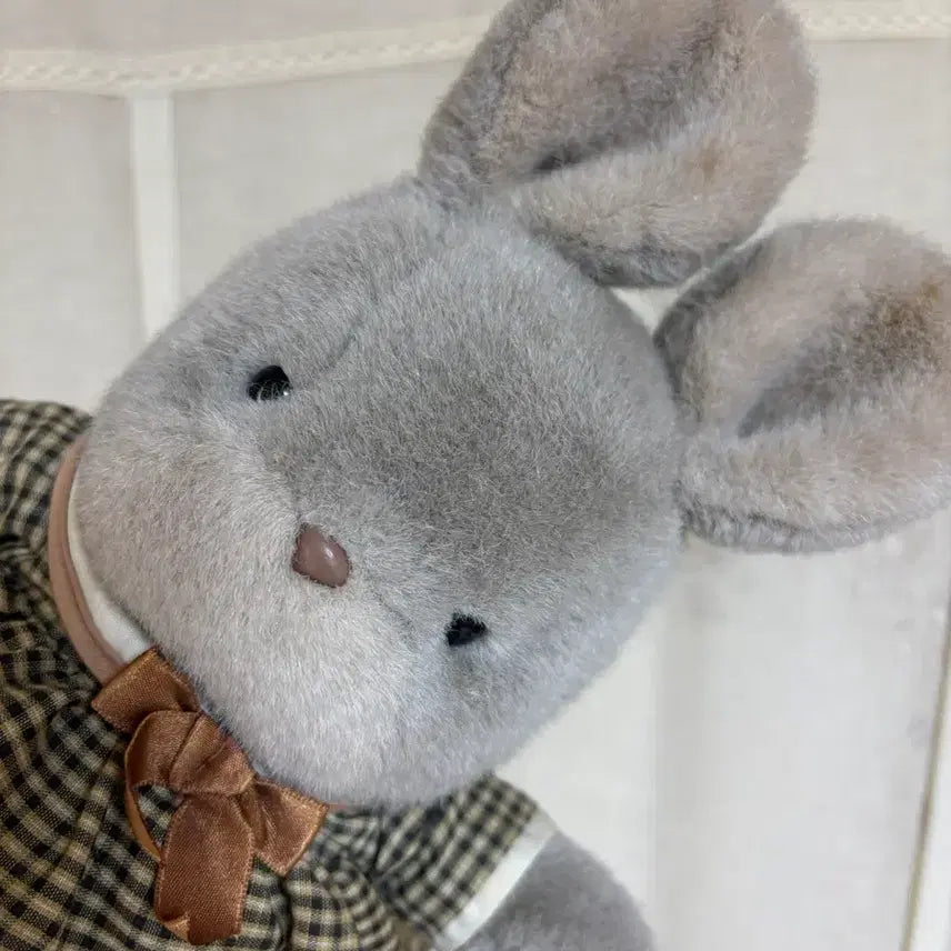 [BUNJANG] Sun Arrow Grey Bunny Plush Vintage / 썬어로우 Sun Arrow 회색 토끼 버니 인형 고전 빈티지