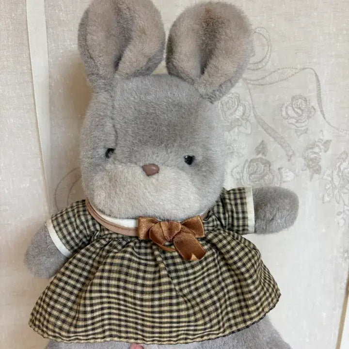 [BUNJANG] Sun Arrow Grey Bunny Plush Vintage / 썬어로우 Sun Arrow 회색 토끼 버니 인형 고전 빈티지