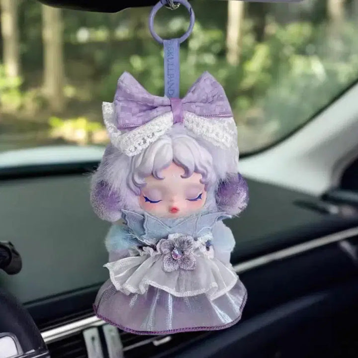 [BUNJANG] Skull Panda 13cm Doll - Deep Purple Dress Set / 2개이상반택무료 스컬판다 13센치인형 진보라원피스세트