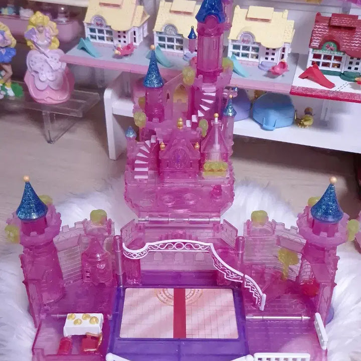 [BUNJANG] Vintage Polly Pocket Rare Crystal Version Cinderella Wedding Palace Castle 99% Complete / 빈티지 폴리포켓 - 레어 크리스탈 버전 신데렐라 웨딩 팔라스 캐슬 99프