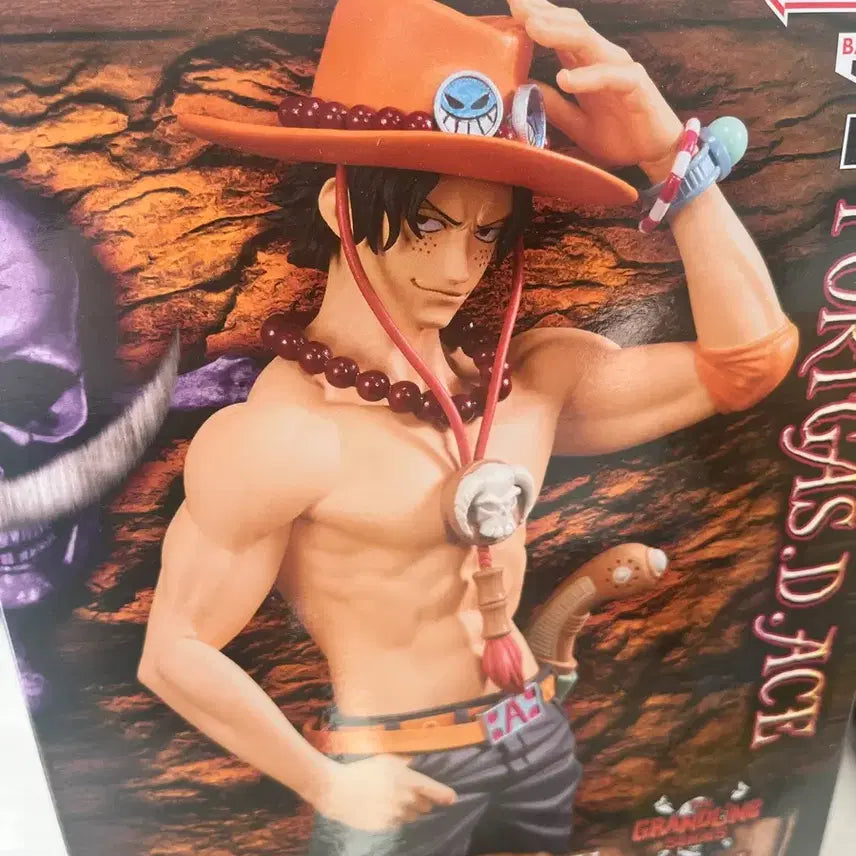 [BUNJANG] One Piece Ace The Grand Line Series Figure with Acrylic / 원피스 에이스 the grand line series 피규어 + 아크릴