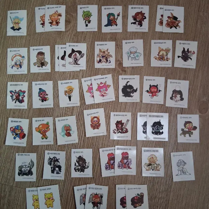 [BUNJANG] Cookierun Kingdom Cookie Run Pouch Stickers Bundle Set / 쿠키런 킹덤 쿠킹덤 띠부띠부씰 일괄