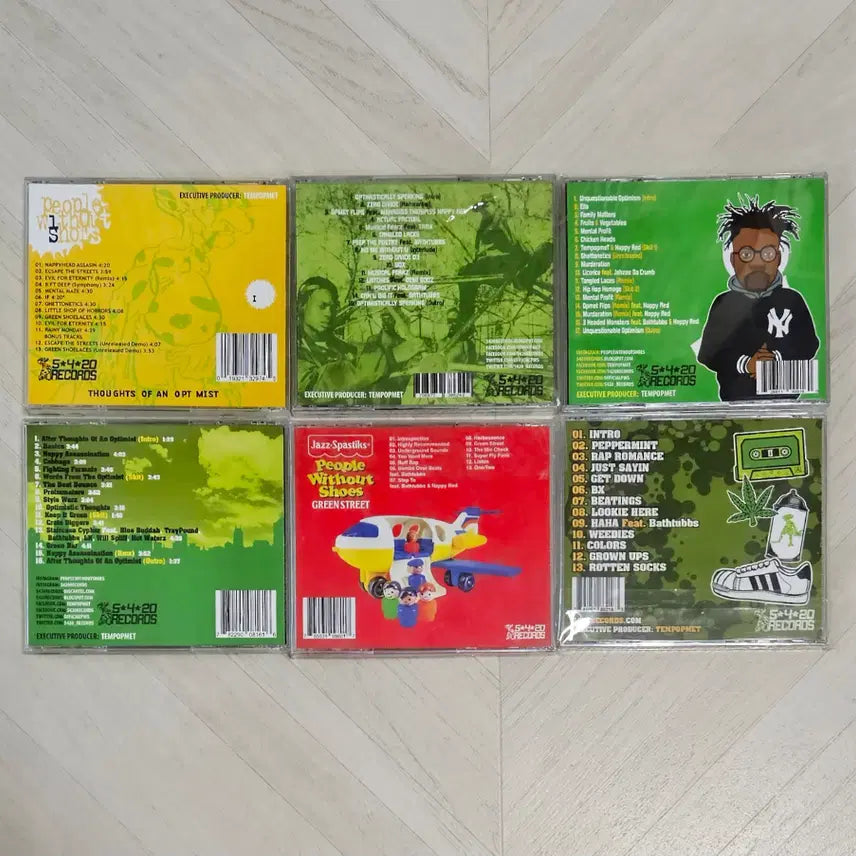 [BUNJANG] People Without Shoes Limited Signed CD 6-Album Set (US Press) / People Without Shoes 한정 싸인 CD 6장 미국반 세트