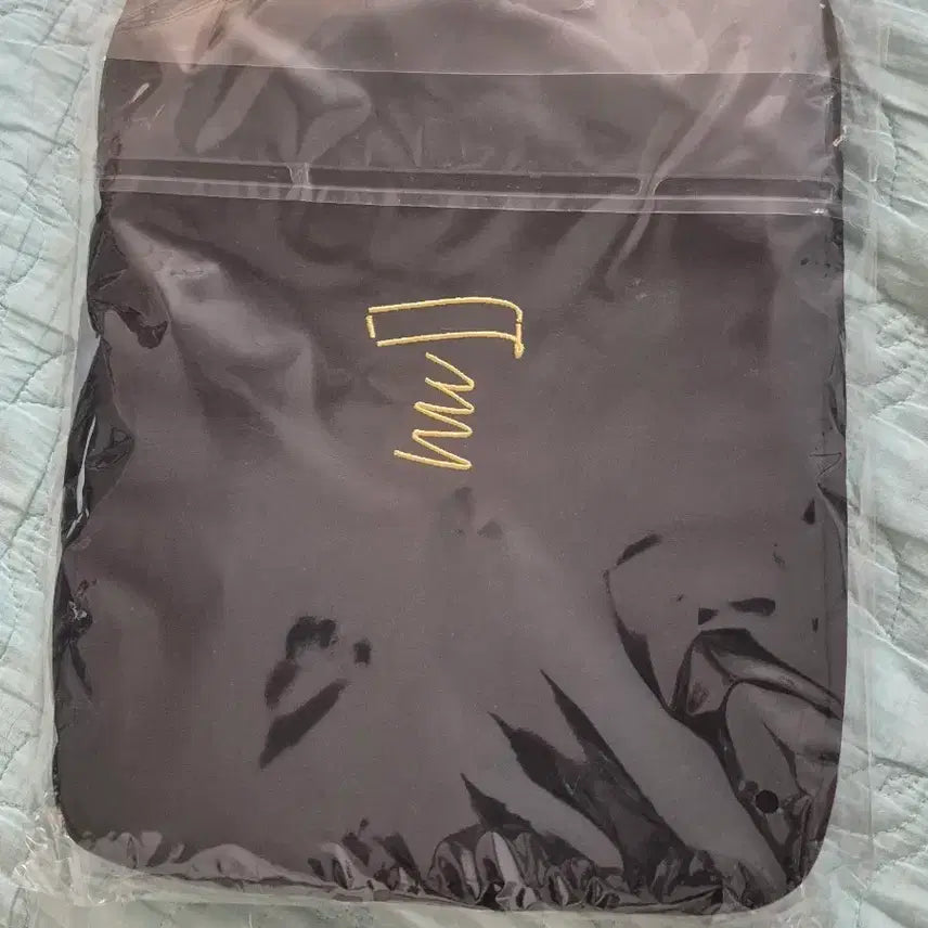 [BUNJANG] Sealed Black Embroidered Logo Tablet Pouch / 미개봉) 깔끔한 태블릿 패드 파우치 블랙 자수 로고